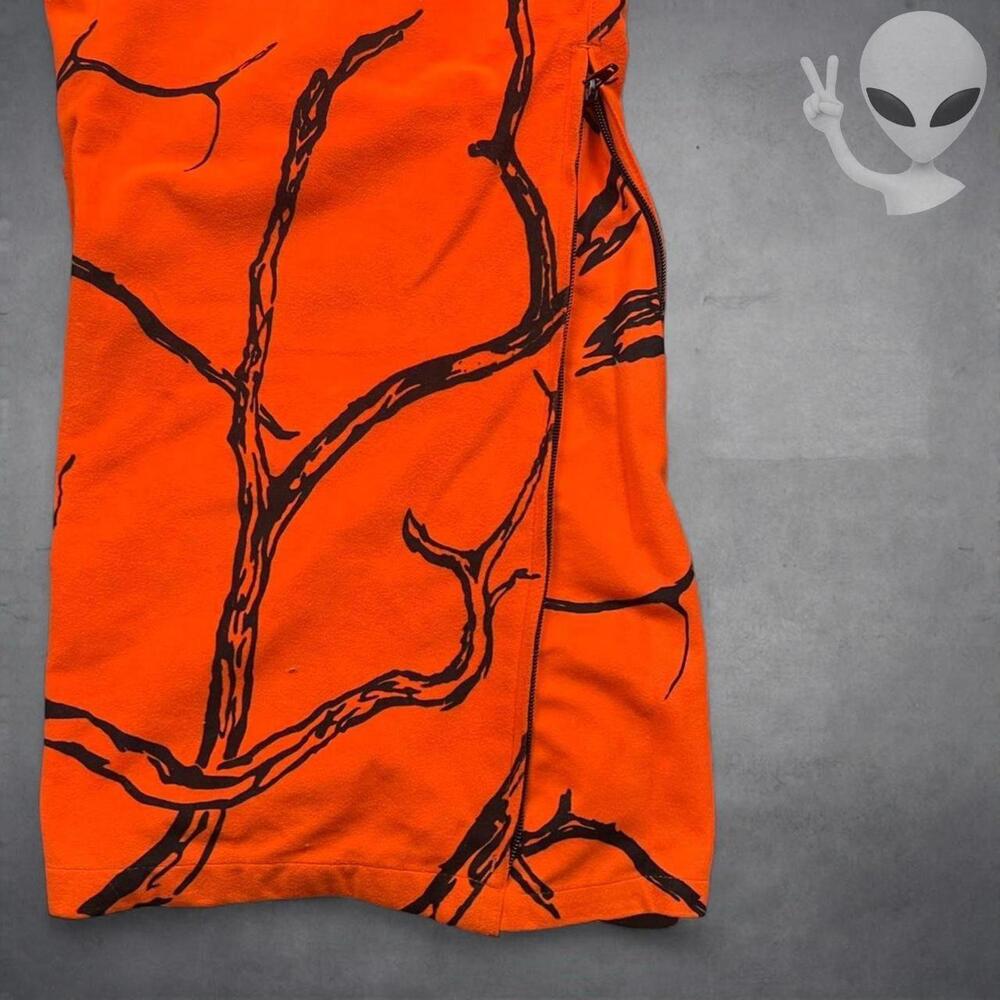 Gamehide Hush Hide Pants Large Blaze Orange Camo Hunting Quiet Fleece - Picture 5 of 8